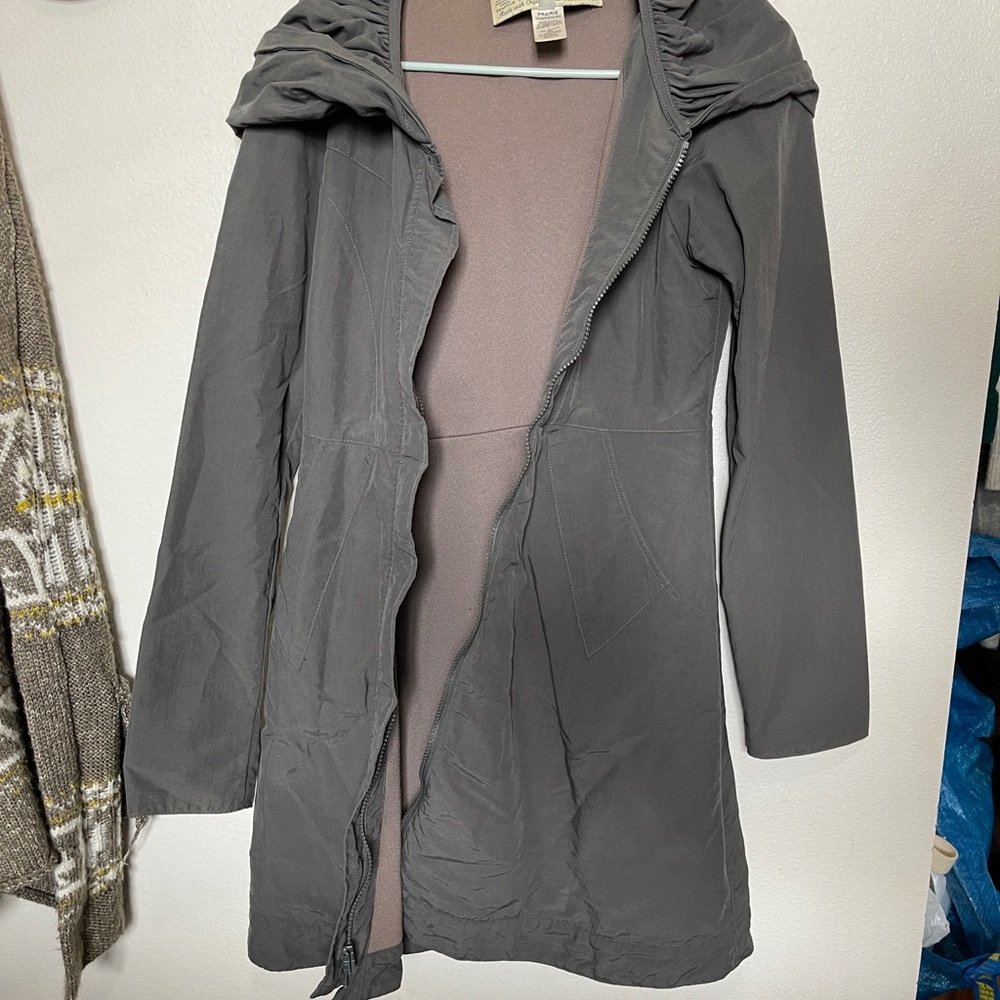 Prairie Underground Long Rain Jacket/Cloak in Juniper, size Small